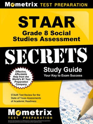 cover image of STAAR Grade 8 Social Studies Assessment Secrets Study Guide